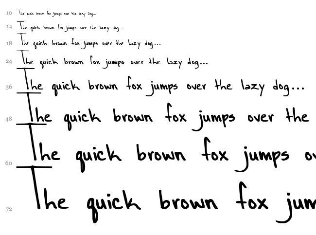 DJB cassandra font waterfall